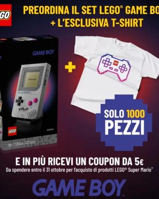 LEGO Game Boy Set + T-Shirt Esclusiva