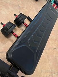 SET PANCA E MANUBRI COMPONIBILI