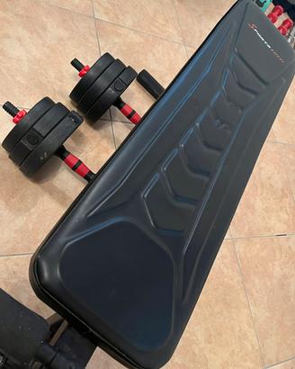 SET PANCA E MANUBRI COMPONIBILI