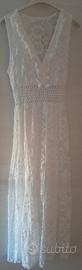 Abito vestito bianco lino nuovo