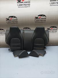 Sedili in pelle nera posteriore mercedes classe e