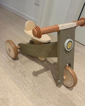 Triciclo Little Dutch in legno Olive pari al nuovo