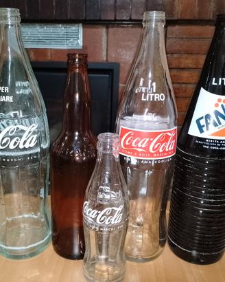 bottiglie coca cola vintage da collezione 