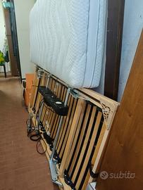 Rete letto singolo ortopedica motorizzata 80x190