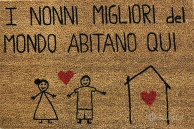 Zerbino in cocco “nonni’ e “nonna”