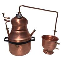 Alambicco in rame  modello Bagnomaria 8 litri
