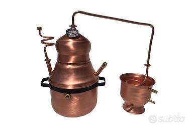 Alambicco in rame  modello Bagnomaria 8 litri