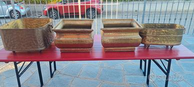 porta vaso in ottone 