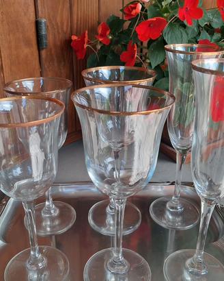 Bicchieri cristallo vintage anni  '90