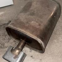 marmitta, terminale, scarico fiat 500