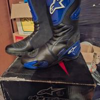 Stivali moto Alpinestar  s-mx 4 blu tg 44