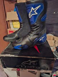 Stivali moto Alpinestar  s-mx 4 blu tg 44