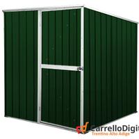 Box da giardino lamiera 175x185cm verde scuro