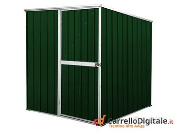 Box da giardino lamiera 175x185cm verde scuro