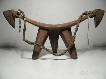 Poggiatesta Dinka Sudan arte tribale africana