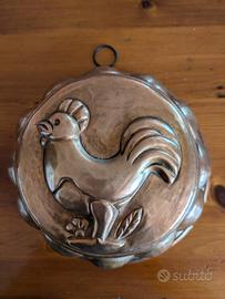 Stampo antico per dolci in rame