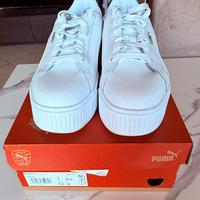 Scarpe Puma Karmen L bianche, misura 40,5 - NUOVE