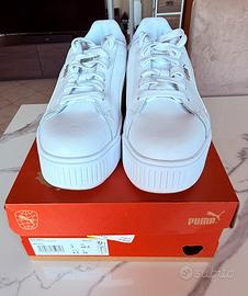Scarpe Puma Karmen L bianche, misura 40,5 - NUOVE