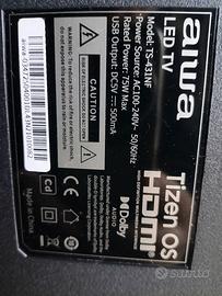TV led AIWA 43  solo ricambi 