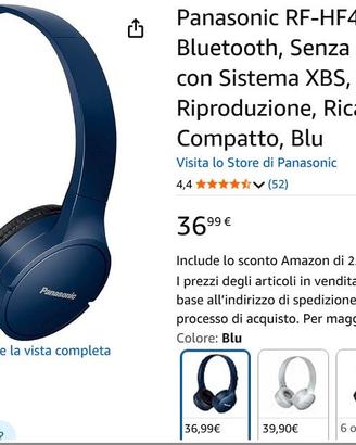 Cuffie senza fili bluethoot