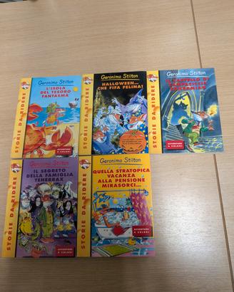 Lotto 5 Libri Geronimo Stilton 