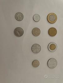 Collezione di monete in lire