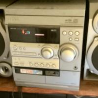 Impianto stereo cd musicassette radio