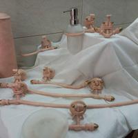 Accessori in ferro battuto rosa antico
