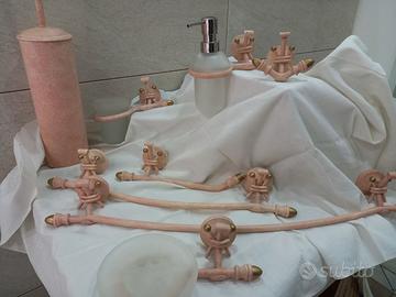 Accessori in ferro battuto rosa antico