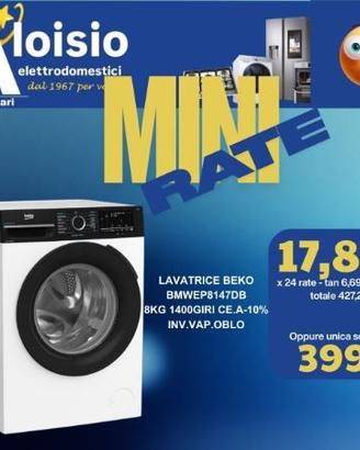 LAVATRICE BEKO BMWEP8147DB 8KG 1400GIRI CE.A-10% I