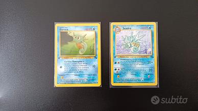 Horsea & Seadra – Fossil Prima Edizione – Lotto Un