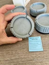 Set (4 pz) piedini antivibrazione/rialzo lavatrice