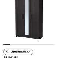 armadio Ikea brumnes nero 