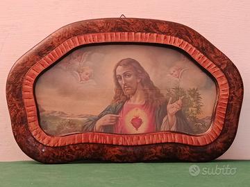 ANTICO CAPOLETO D'ARTE SACRA - SACRO CUORE DI GESU
