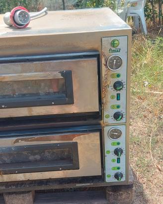 forno elettrico doppio per pizzeria 