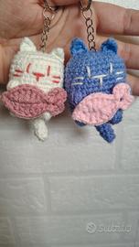 portachiavi gattino amigurumi 