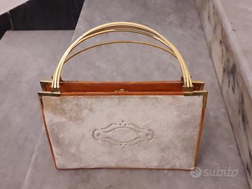 POCHETTE Cesare Piccini in velluto e pelle con