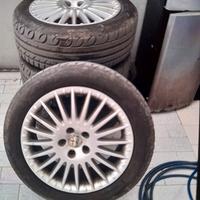 ruote 17 con gomme nuove per alfa romeo