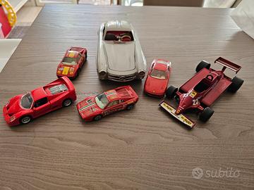 Modellini vintage macchine Fiat, Ferrari, Mercedes