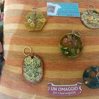 Portachiavi grandi con foto e glitter