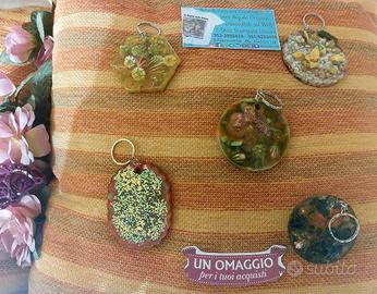 Portachiavi grandi con foto e glitter