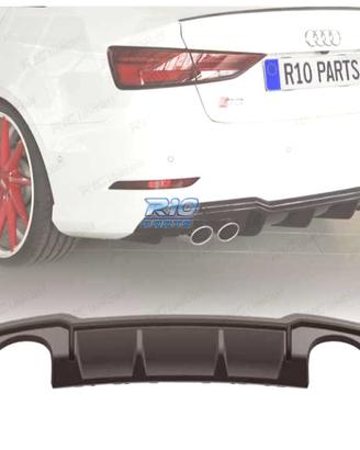 DIFFUSORE AUDI A3 S LINE SEDAN 17-20 LOOK RS3