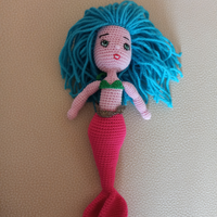 Bambola fatto a mano all'uncinetto 100% Cotone