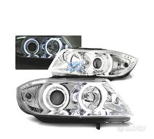 FARI BMW E90 E91 05-08 OCCHI ANGEL CCFL CROMATI
