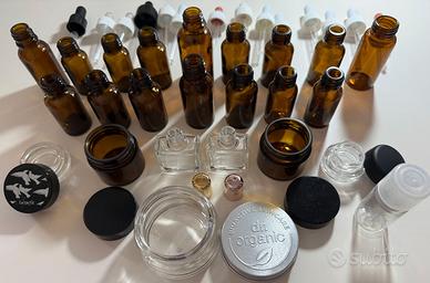 Lotto contenitori in vetro