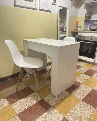Tavolo consolle allungabile + 2 sedie