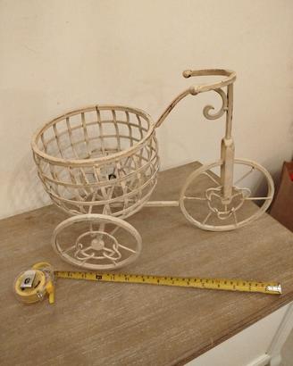 porta piantine in ferro shabby chic 