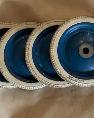 Vintage - Set di 4 ruotine diametro 10 cm