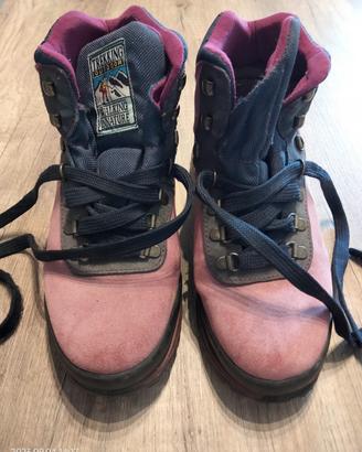 scarponi, scarpe,  da trekking rosa