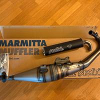 Marmitta/Scarico Muffler Polini per Iuter.